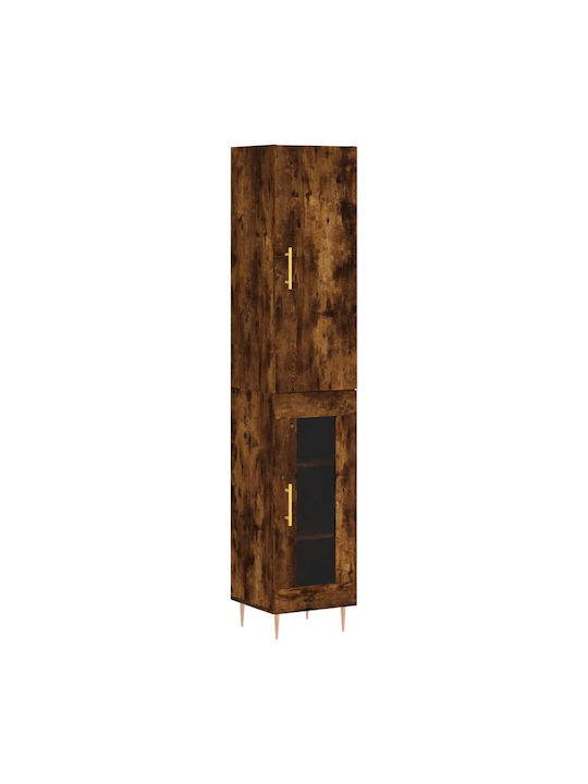 Ντουλάπα Γραφείου Ξύλινη Καρυδί 34.5x34x180cm