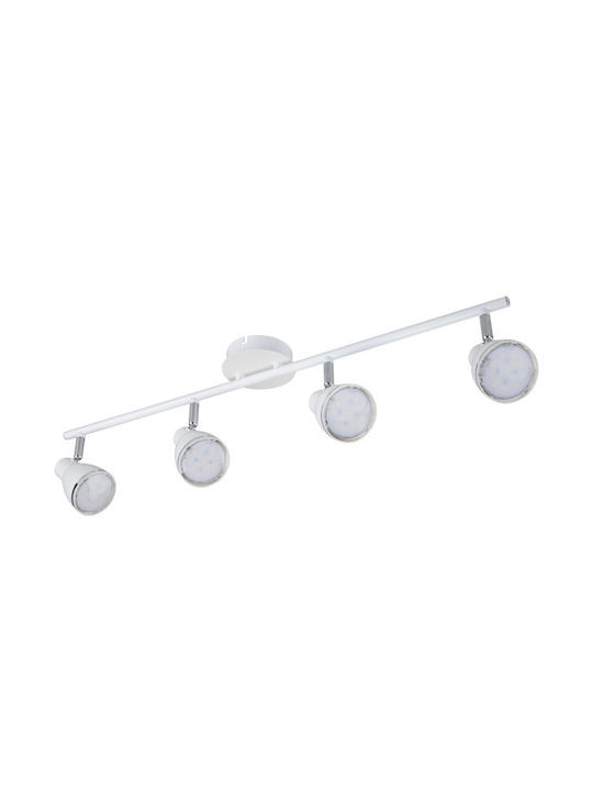 Omnia LED Alb Cald Spot cu 4 Lumini în Culoare Alb