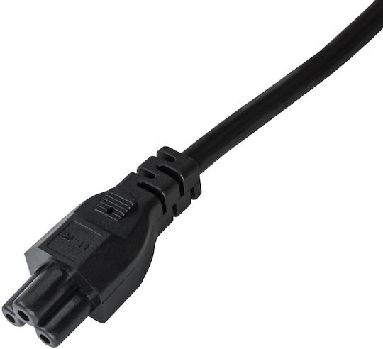 Jasper IEC C5 - Schuko Kabel 1.5m Schwarz