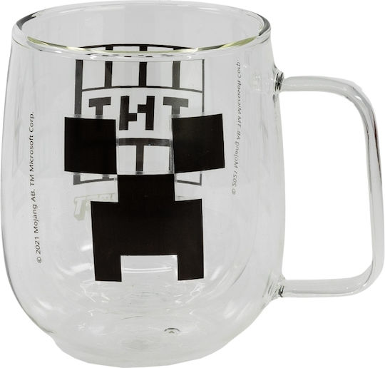 Stor Minecraft Κούπα Γυάλινη Διάφανη