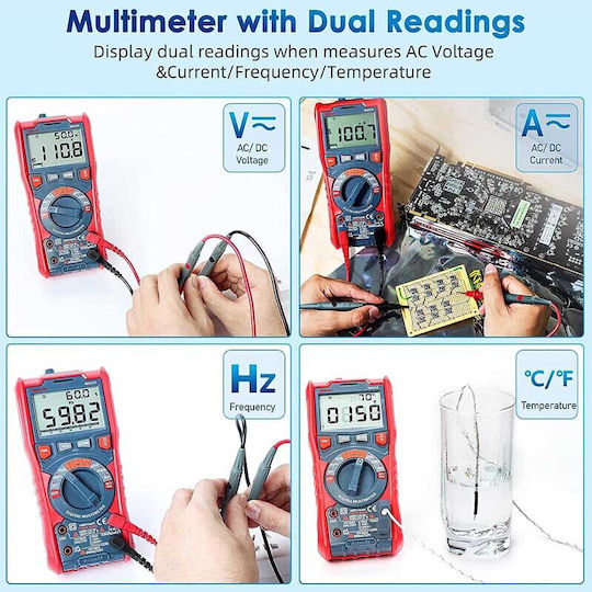 AstroAI Digital Multimeter with AC / DC / Temperature Measurement M6KOR