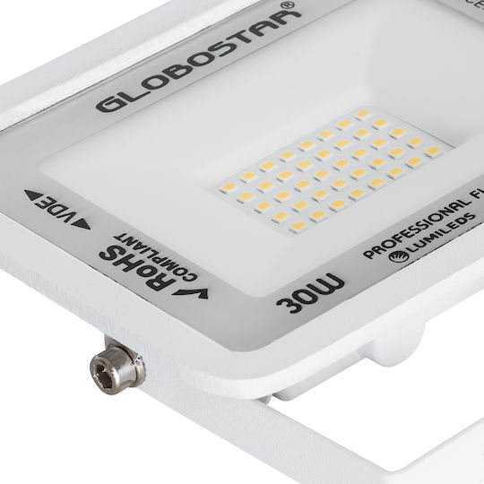 GloboStar Atlas Waterproof LED Floodlight 30W Warm White 2700K IP67