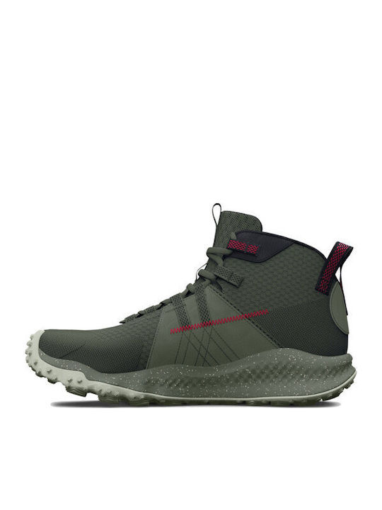 Under Armour Charged Maven Trek Ανδρικά Ορειβατικά Μποτάκια Αδιάβροχα Πράσινα