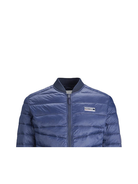 Jack & Jones Men's Winter Bomber Jacket Navy Blue