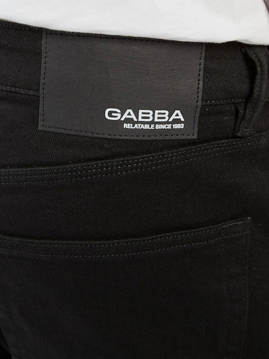 Herren Jeanshose mit Loose Gerade Passform Schwarz