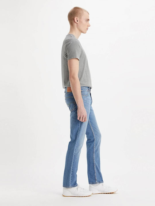 511 Pantaloni De Blugi Pentru Bărbați Cu Fit Slim Straight Albastru Deschis