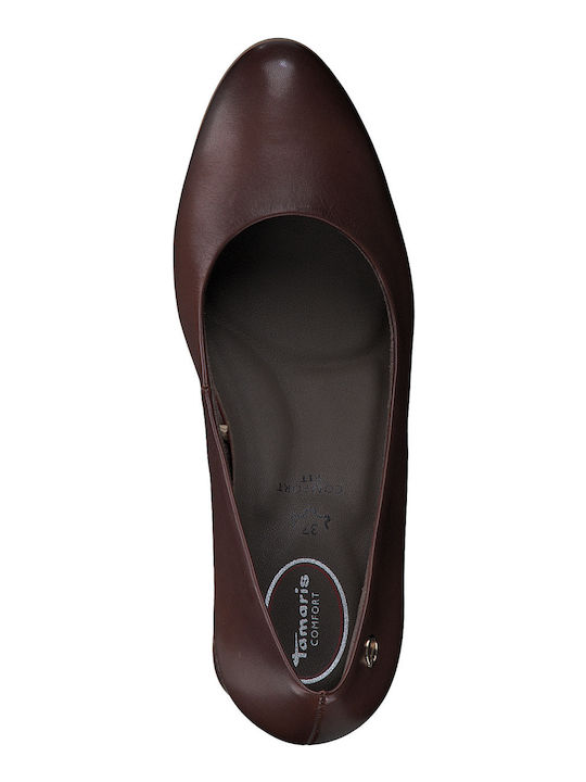 Heels with Strap Brown