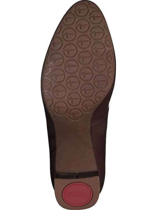 Heels with Strap Brown