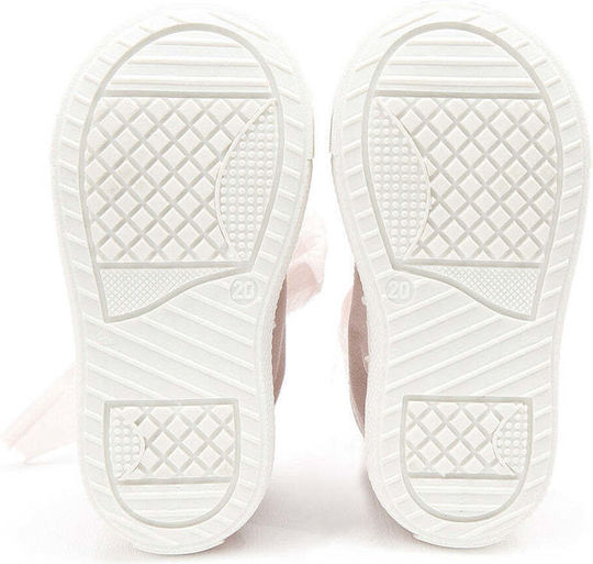 Designer's Cat Βαπτιστικά Δερμάτινα Sneakers Ροζ