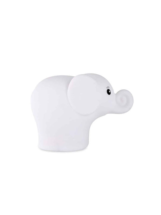 Ango Φωτάκι Νυκτός LED Elephant Ρεύματος Λευκό