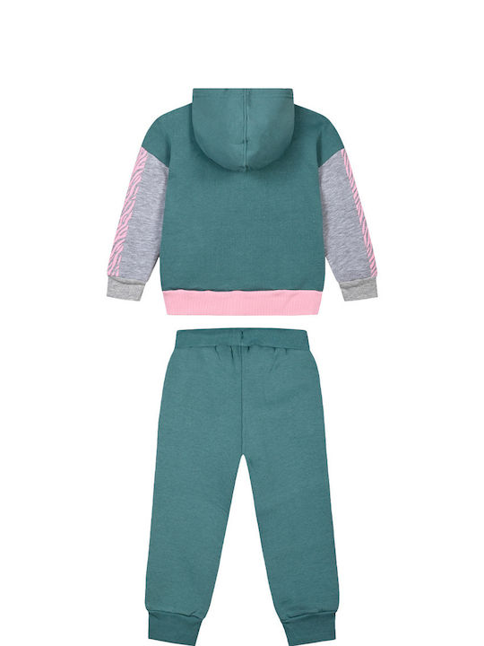 Energiers Copilăresc Set de pantaloni de trening Mint Pink 2buc