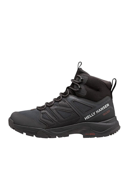 Helly Hansen Stalheim Ανδρικά Ορειβατικά Μποτάκια Αδιάβροχα Μαύρα