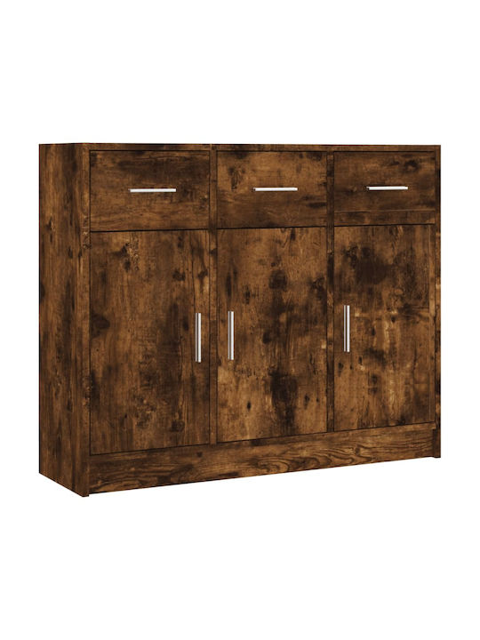 Sideboard Wooden Καπνιστή Δρυς 91x28x75cm