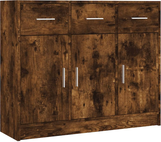 Sideboard Wooden Καπνιστή Δρυς 91x28x75cm
