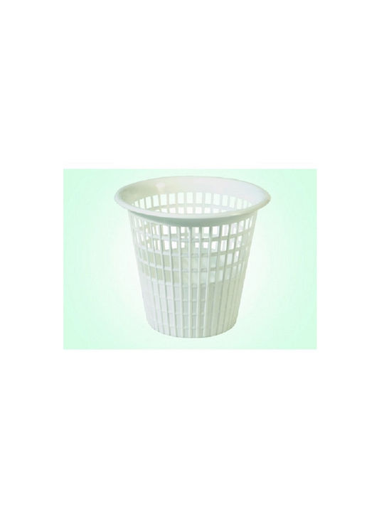 Viomes Πλαστικό Καλάθι 10lt Λευκό 27x27x24cm