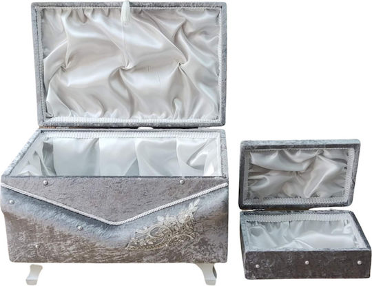 Olia Home Βαπτιστικό Κουτί από Βελούδο 55x35x30εκ.