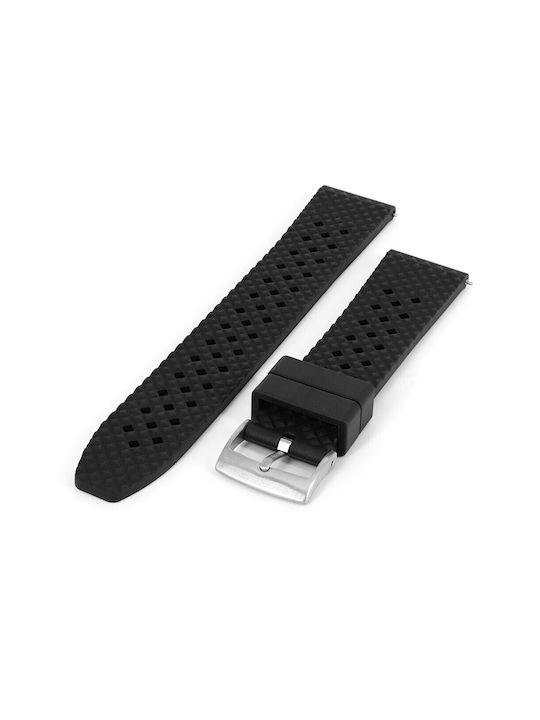 VStraps Rubber Strap Black 20mm