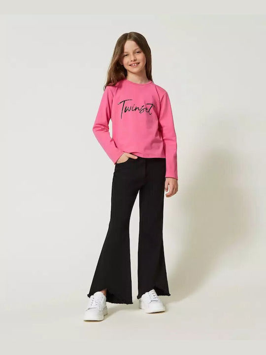 Twinset Girls Fabric Pant Black