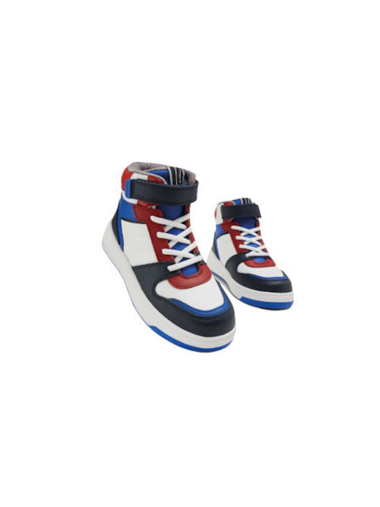 Mayoral Kids High Sneakers with Hoop & Loop Closure Multicolour