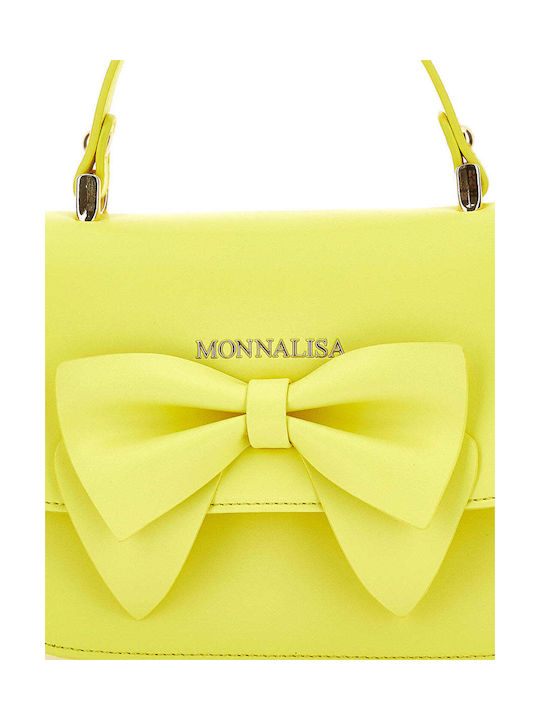 Monnalisa Παιδική Τσάντα Ώμου Κίτρινη 20x8x16εκ.