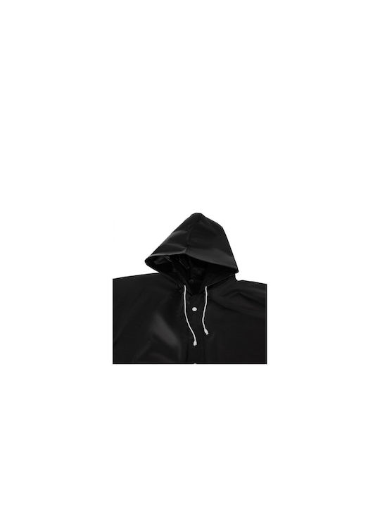 Trizand Waterproof Trenchcoat Work Black Length 110cm.