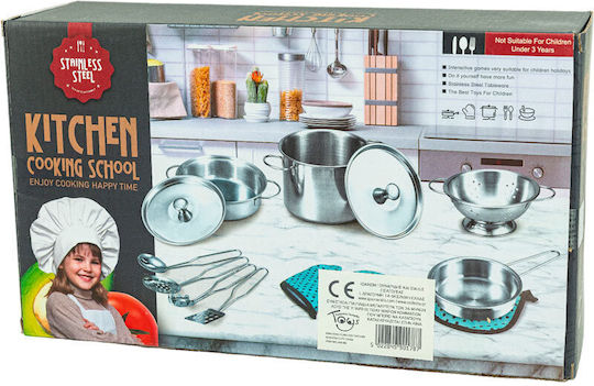 Gounaridis Toys Cooking Game / Kitchenware Cookware 8pcs
