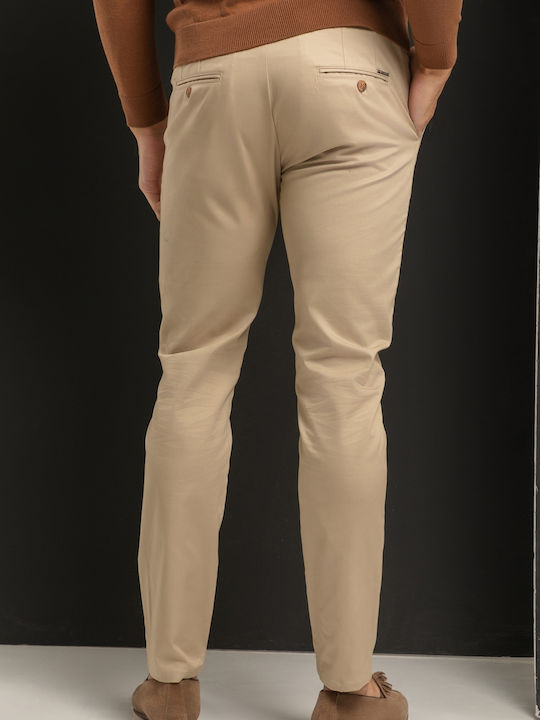 Vittorio Artist Men's Trousers Elastic Beige