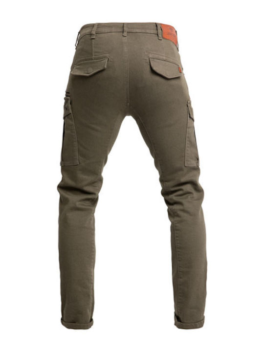 John Doe Cargo Defender Καλοκαιρινό Ανδρικό Παντελόνι Μηχανής Βαμβακερό Αδιάβροχο Olive