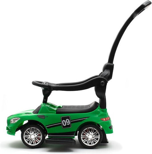 BabyMix Racer Up Autos Weiterfahren mit Elterngriff für 12+ Monate mit Geräuschen Grün