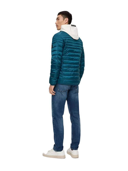 S.Oliver Men's Winter Puffer Jacket Blue