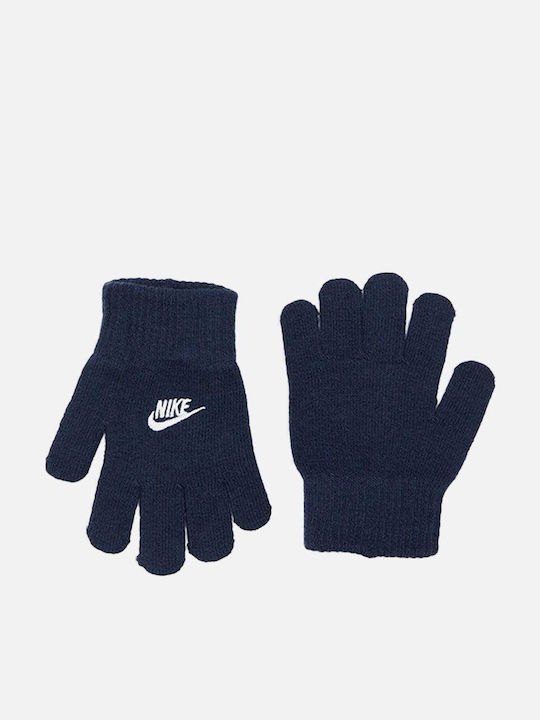 Futura Kids Beanie Set with Gloves Knitted Navy Blue