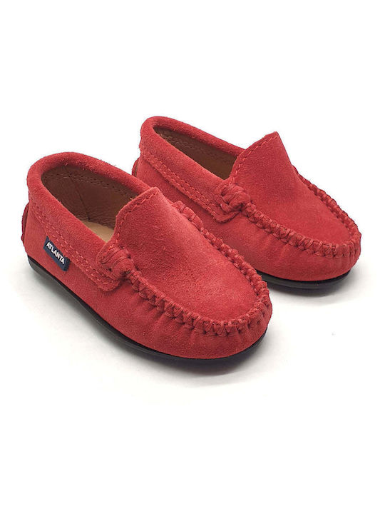 Atlanta Pantofi copii din catifea Roșii