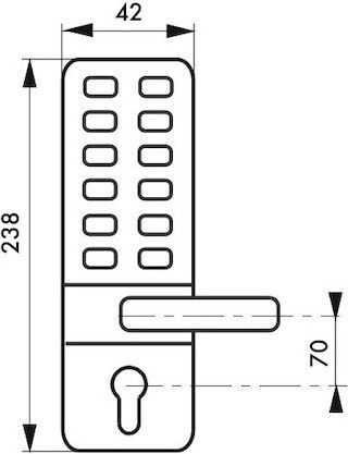 Thirard Electronic Silver Lock