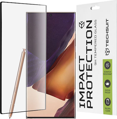 Techsuit 111D 3D Full Glue Full Face Tempered Glass Μαύρο (Galaxy Note 20 Ultra)