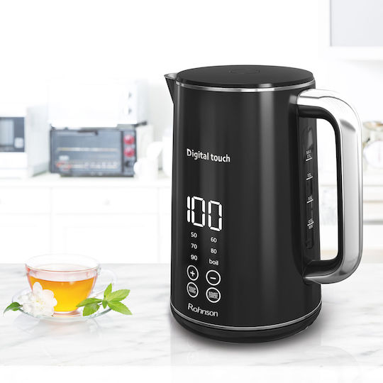 Rohnson Βραστήρας 1.7lt 2200W Μαύρος