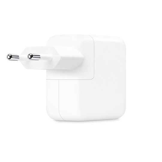 Apple Charger Without Cable with 2 USB-C Ports 35W Whites (MNWP3ZM/A)