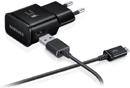Samsung Incarcător Cu Port USB-A Și Cablu Micro USB Negru (EP-TA20EBE + ECB-DU4EBE Bulk)