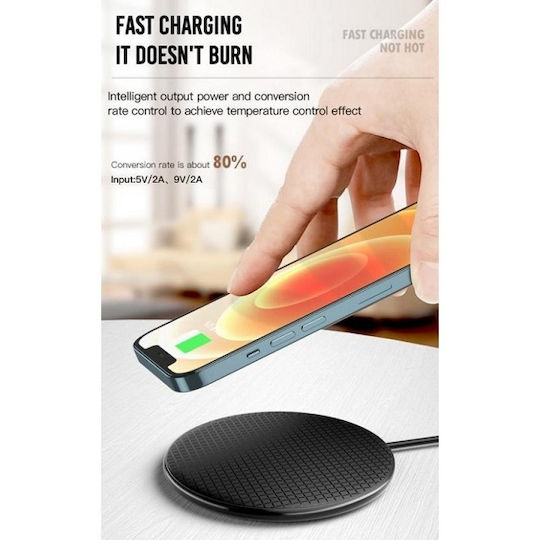 XO Încărcător Wireless (Qi Pad) 10W Negruς (WX020)