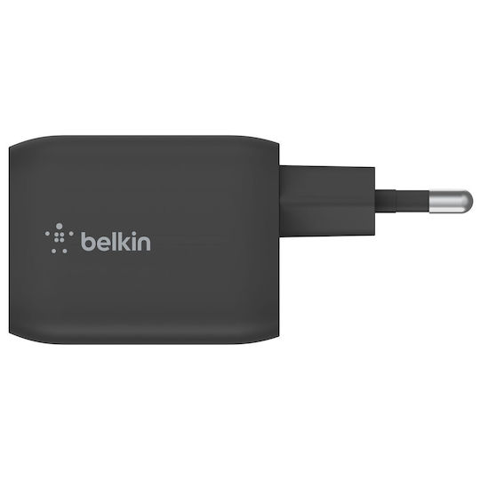 Belkin Wireless Charger GaN With 2 USB-C Output Ports 65W Power Delivery Black Boost Charge Pro