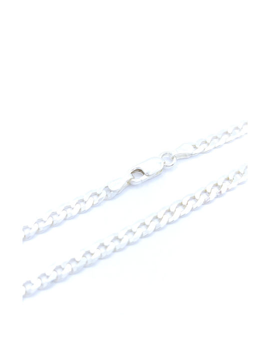 PS Silver Silberne Kette Hand Dünn Dicke 4mm und Länge 19cm