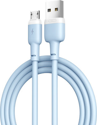 XO Regulat USB 2.0 spre micro USB Cablu Albastru 1m (16.005.0234) 1buc