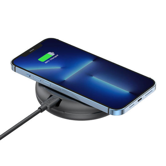 Budi Ασύρματος Φορτιστής (Qi Pad) 15W Μαύρος (519W)