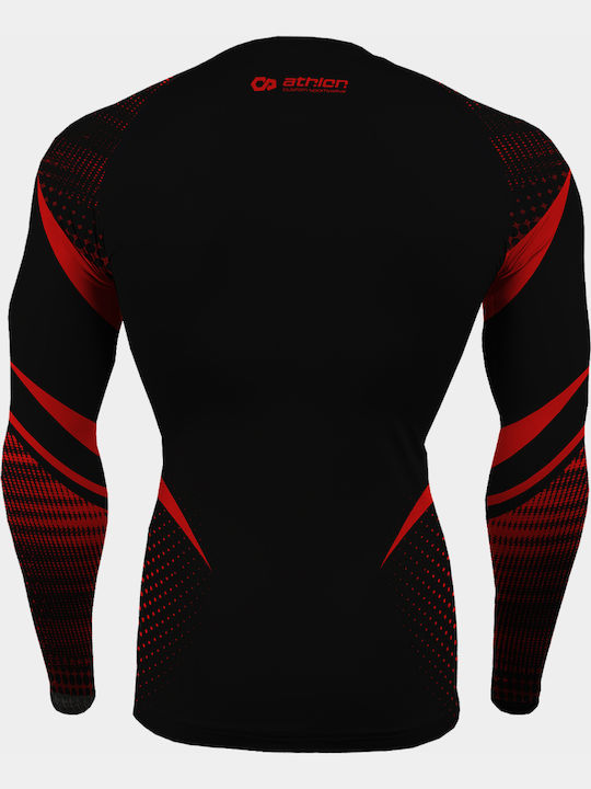 Athlon Herren Langärmlig T-Shirt 125-1853 für Jiu-Jitsu Rot