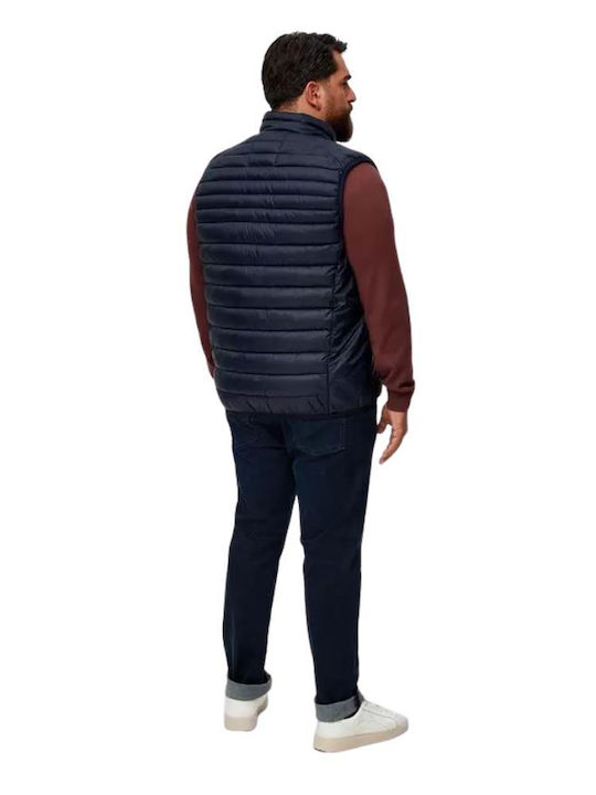 S.Oliver Men's Winter Sleeveless Puffer Jacket Navy Blue