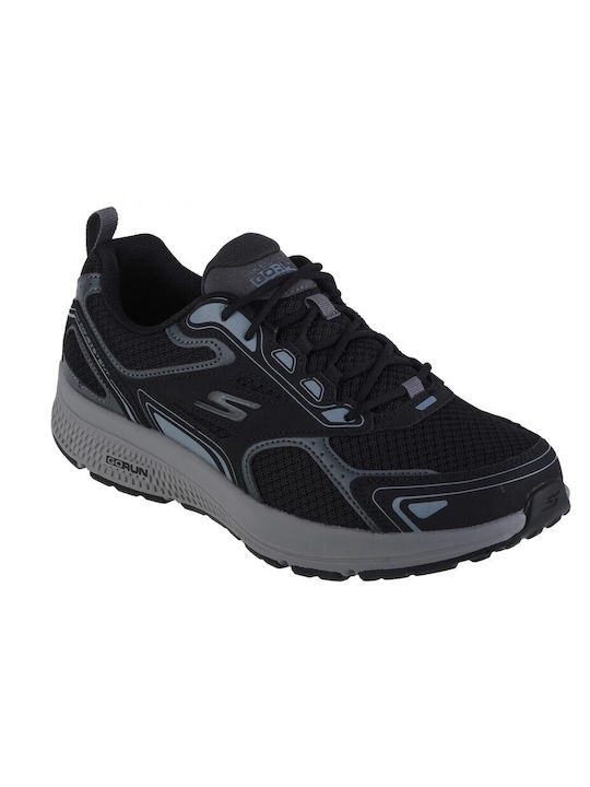 Skechers Go Run Consistent Ανδρικά Αθλητικά Παπούτσια Running Μαύρα