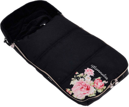 Monnalisa Universal Kinderwagen-Fußsack Schwarz 42εκ.