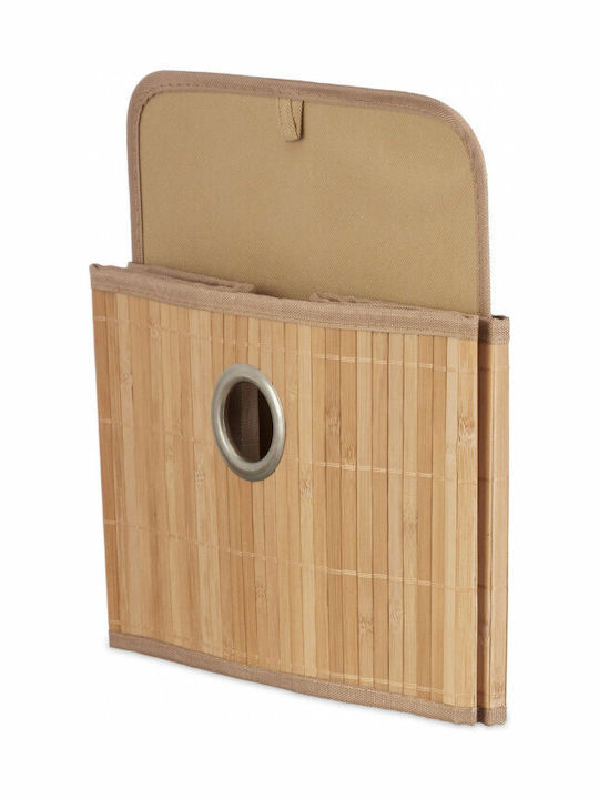 Relaxdays Καλάθι Αποθήκευσης Bamboo Λευκό 20x31x31cm