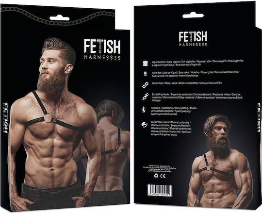 Fetish Submissive Мъжки харнес Черен D-235637