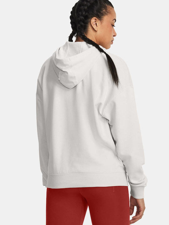 Under Armour Project Rock Sweatshirt White with Hood