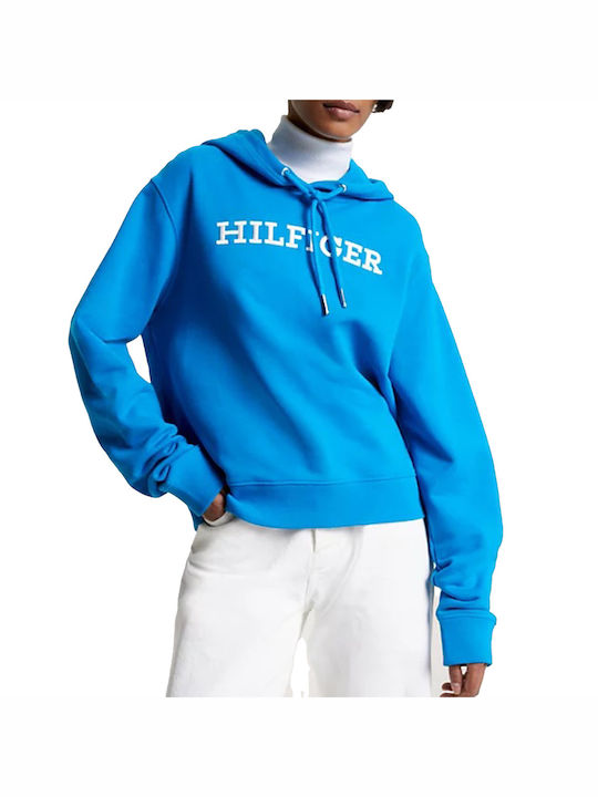 Tommy Hilfiger Women's Hooded Sweatshirt Turquoise